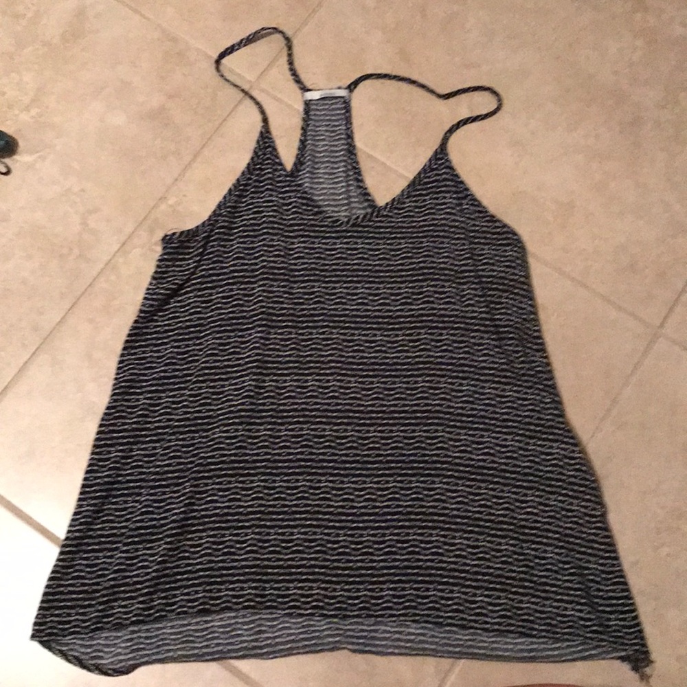 Black and white tank top